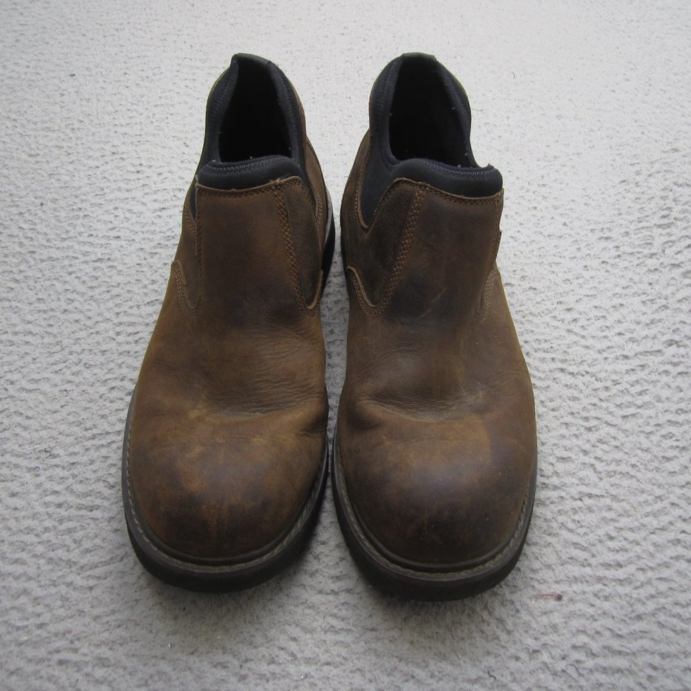 Carhartt Boots Mens Size 13 Brown Romeo Oxford Waterproof Workwear Soft Toe
